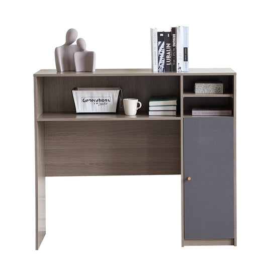 FUNROLUX Sideboard Kitchen Buffet Cabinet with Storage, Modern Kitchen Pantry Storage Cabinet with Shelve, Folding Table Storage Cabinet Microwave Cabinet for Dining Room, Living Room (Grey)